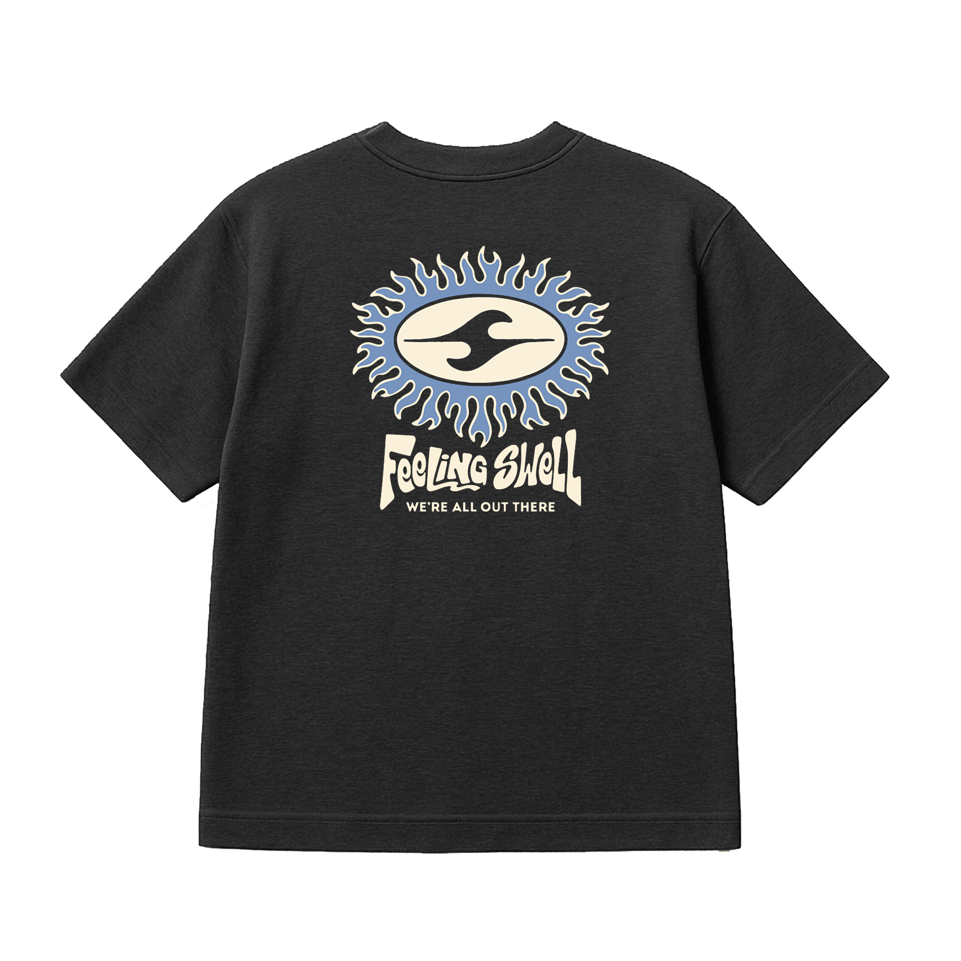 Flow Tee Black – Feeling Swell