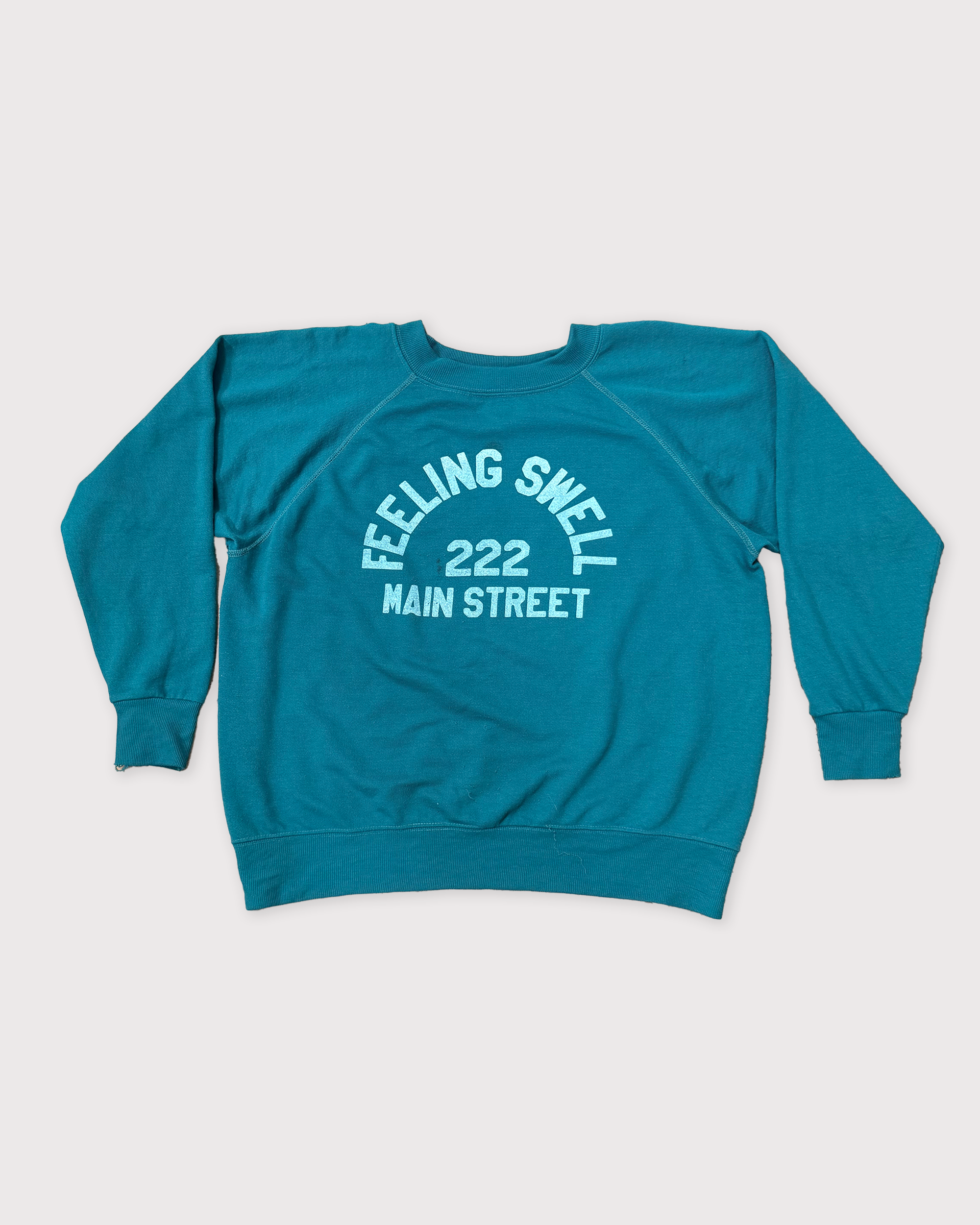 Vintage Main St. Crewneck - Teal