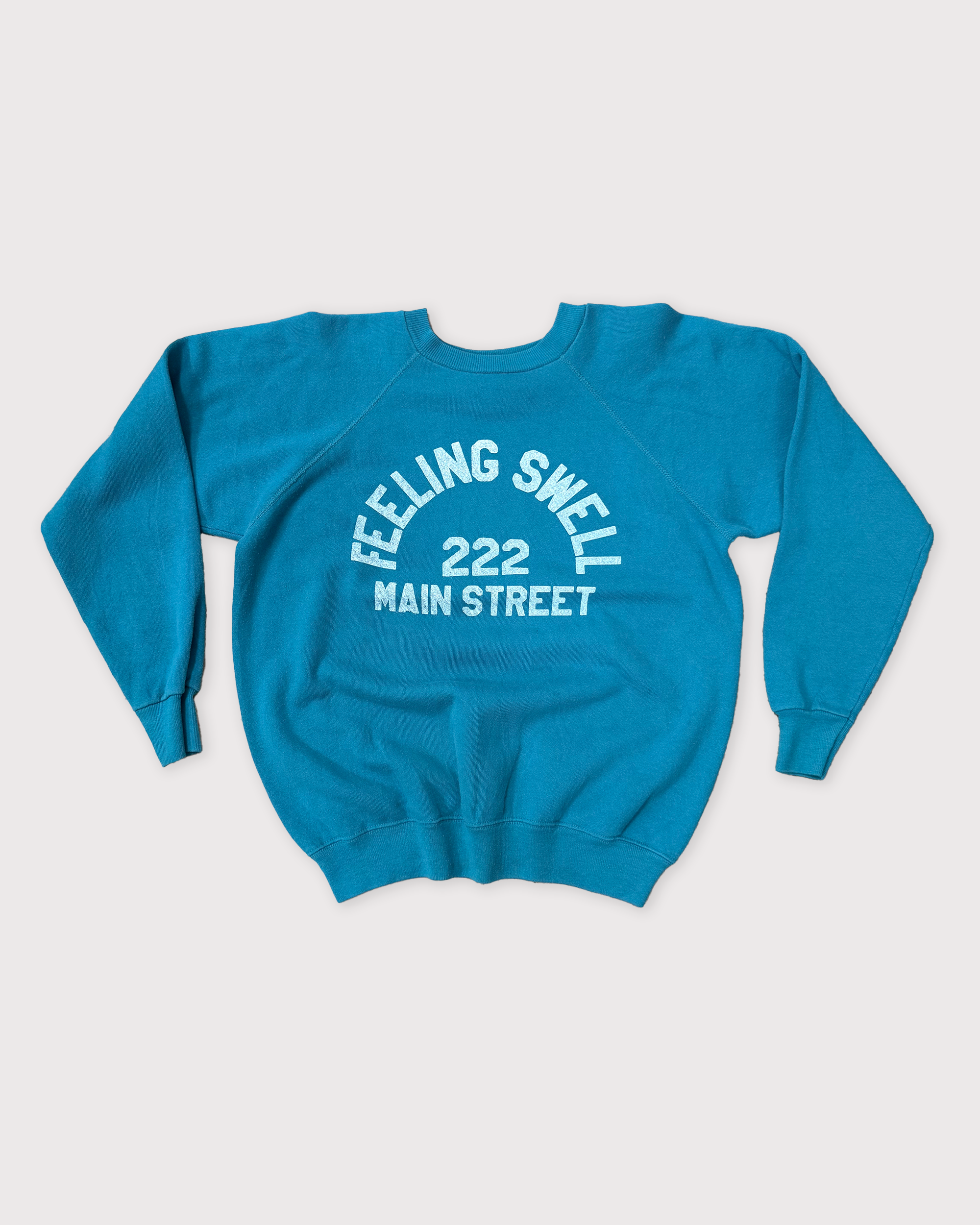 Vintage Main St. Crewneck - Teal