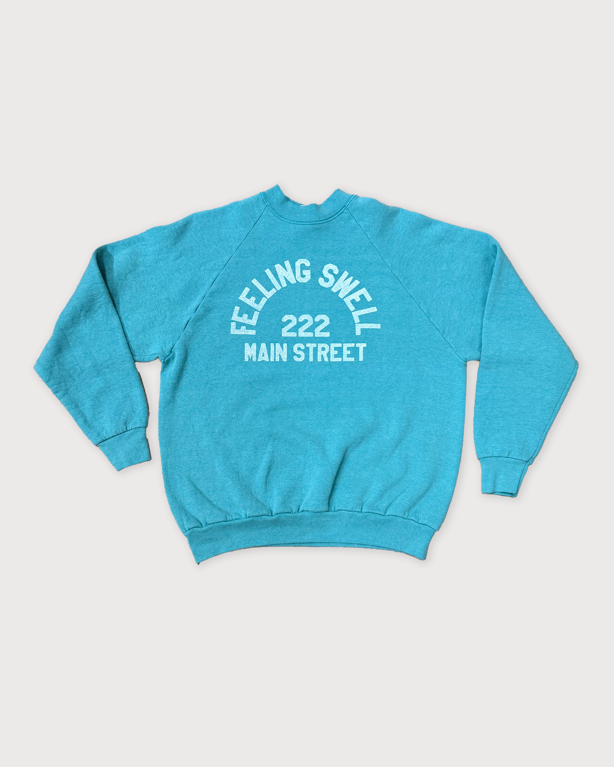 Vintage Main St. Crewneck - Bright Blue