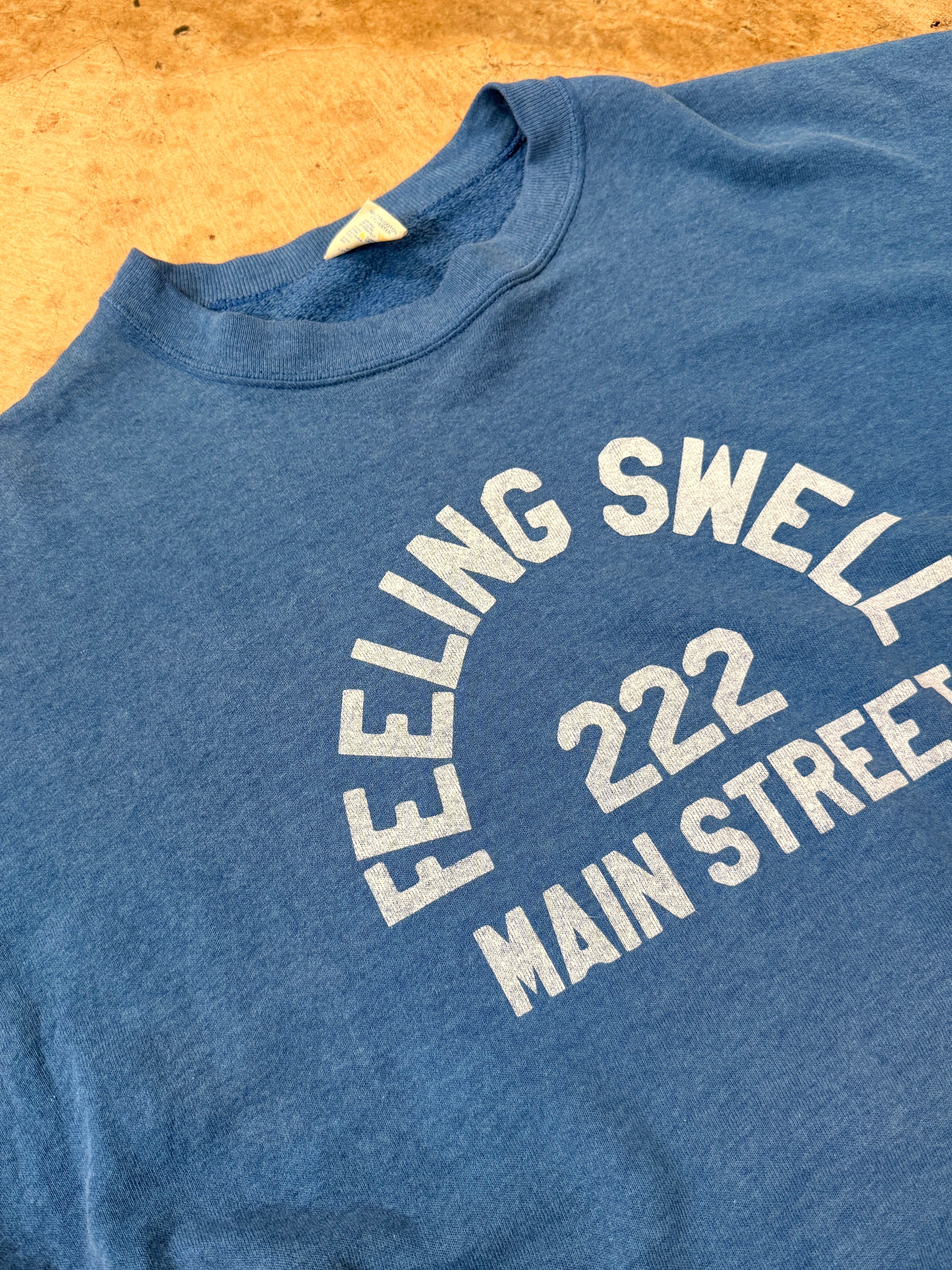 Vintage Main St. Crewneck - True Blue