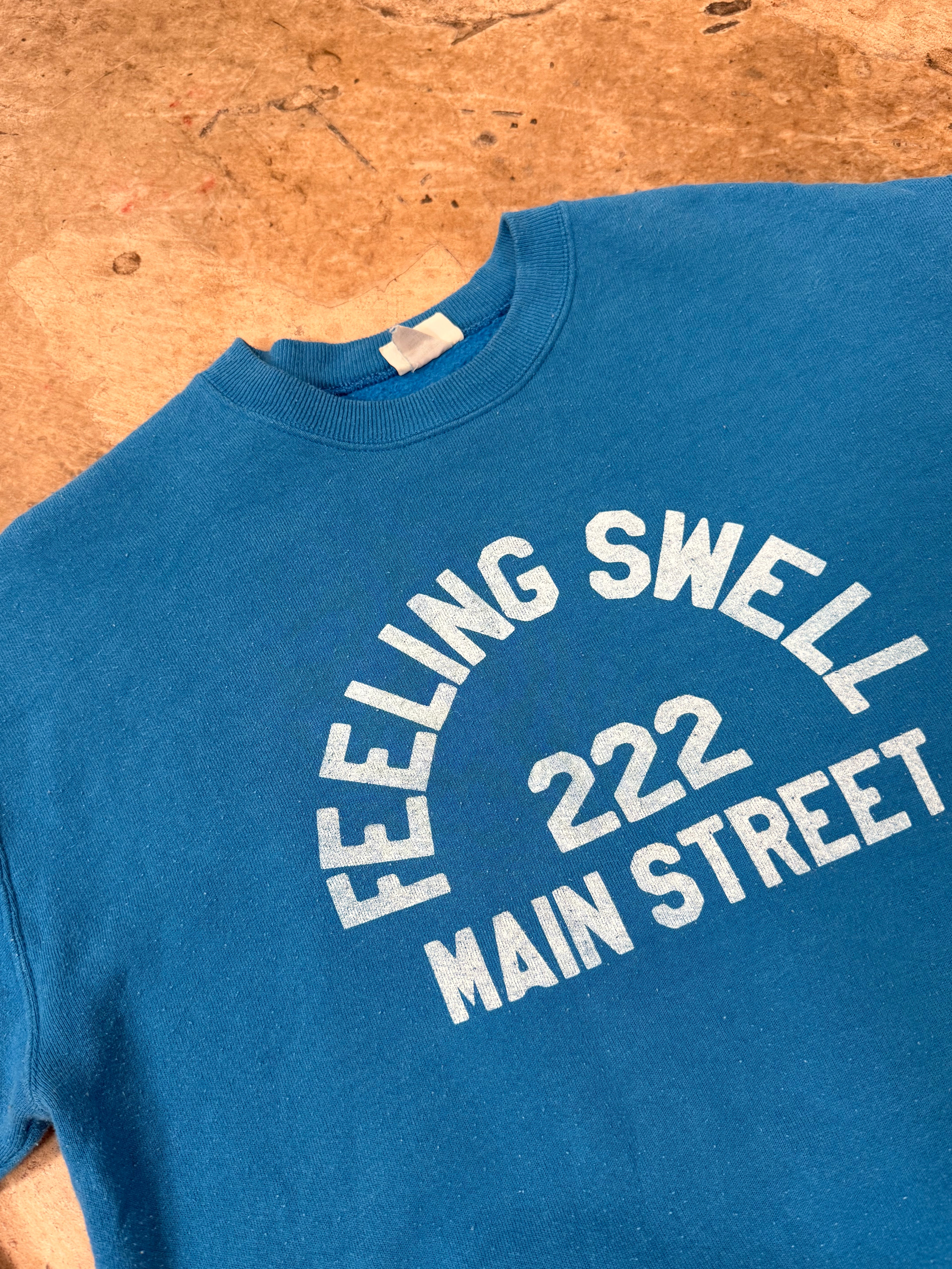 Secondhand Main St. Crewneck- True Blue