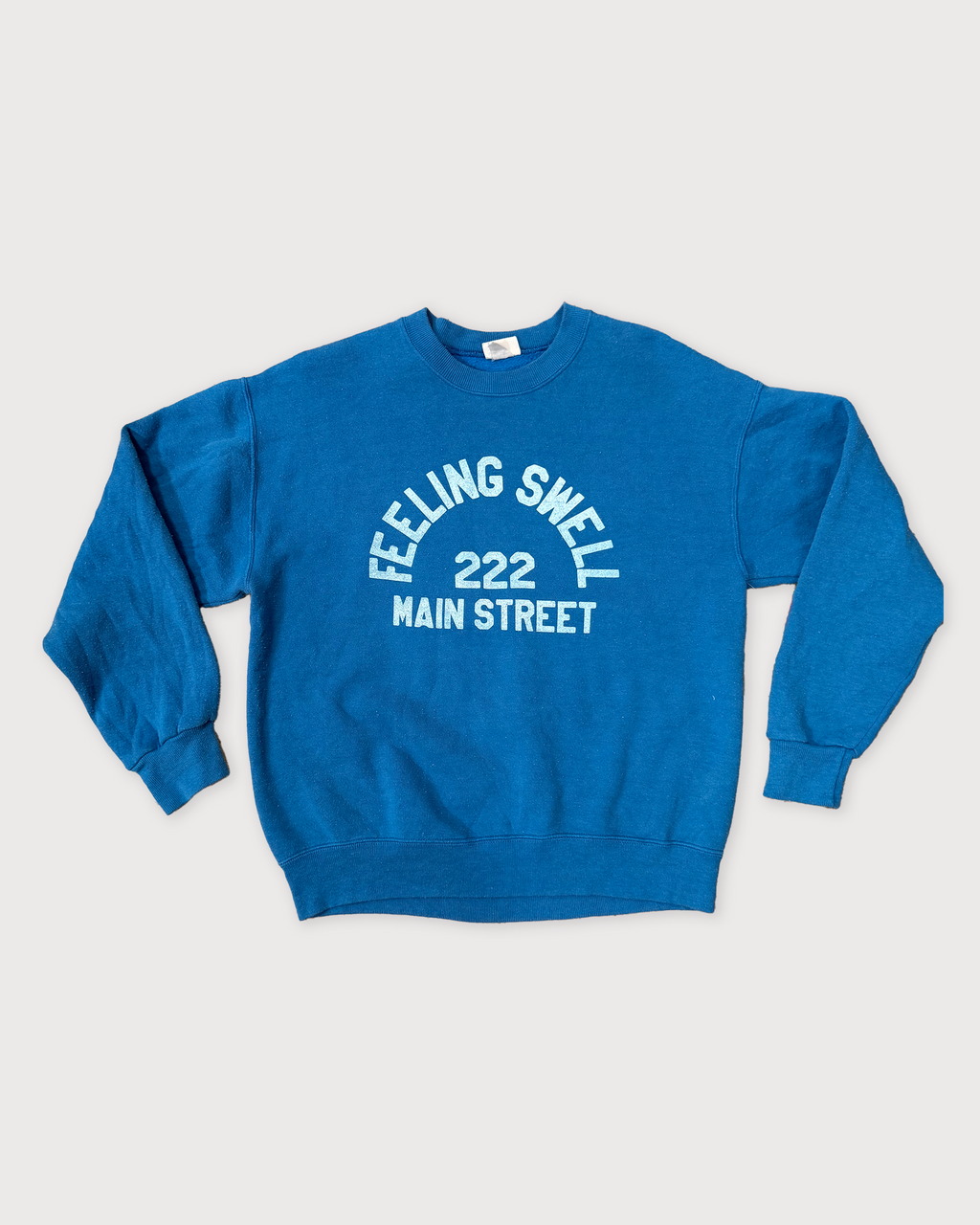 Secondhand Main St. Crewneck- True Blue
