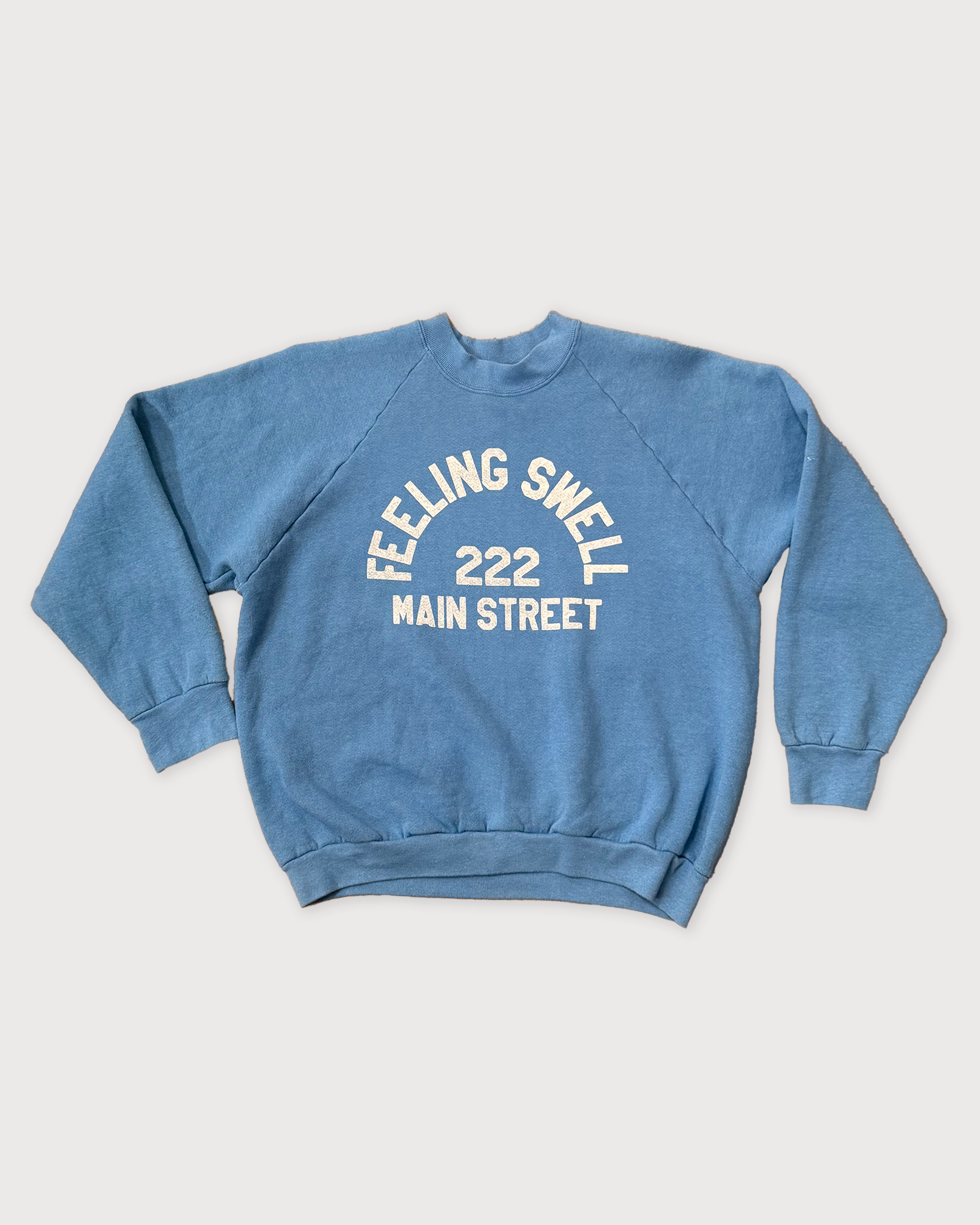 Vintage Main St. Crewneck - Sky Blue