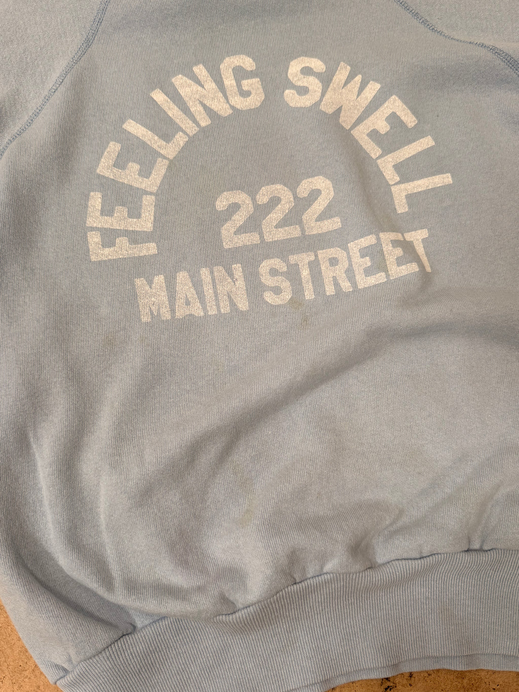 Vintage Main St. Crewneck - Baby Blue