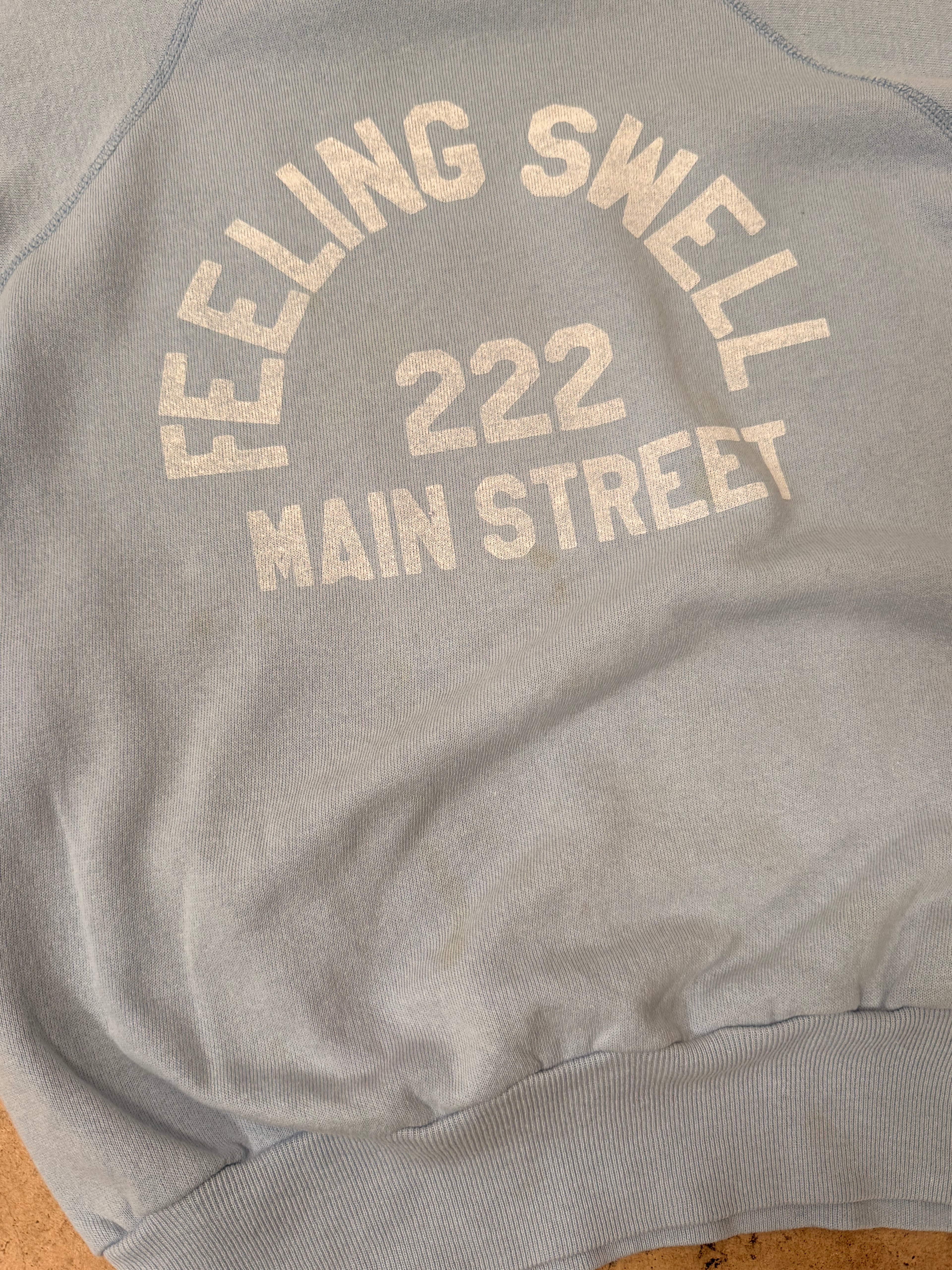 Vintage Main St. Crewneck - Baby Blue