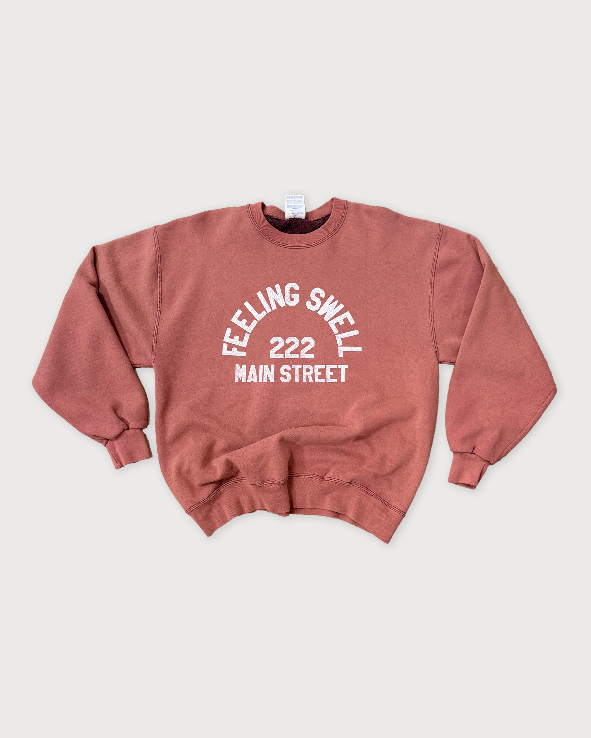 Second Hand Main St. Crewneck - Brick