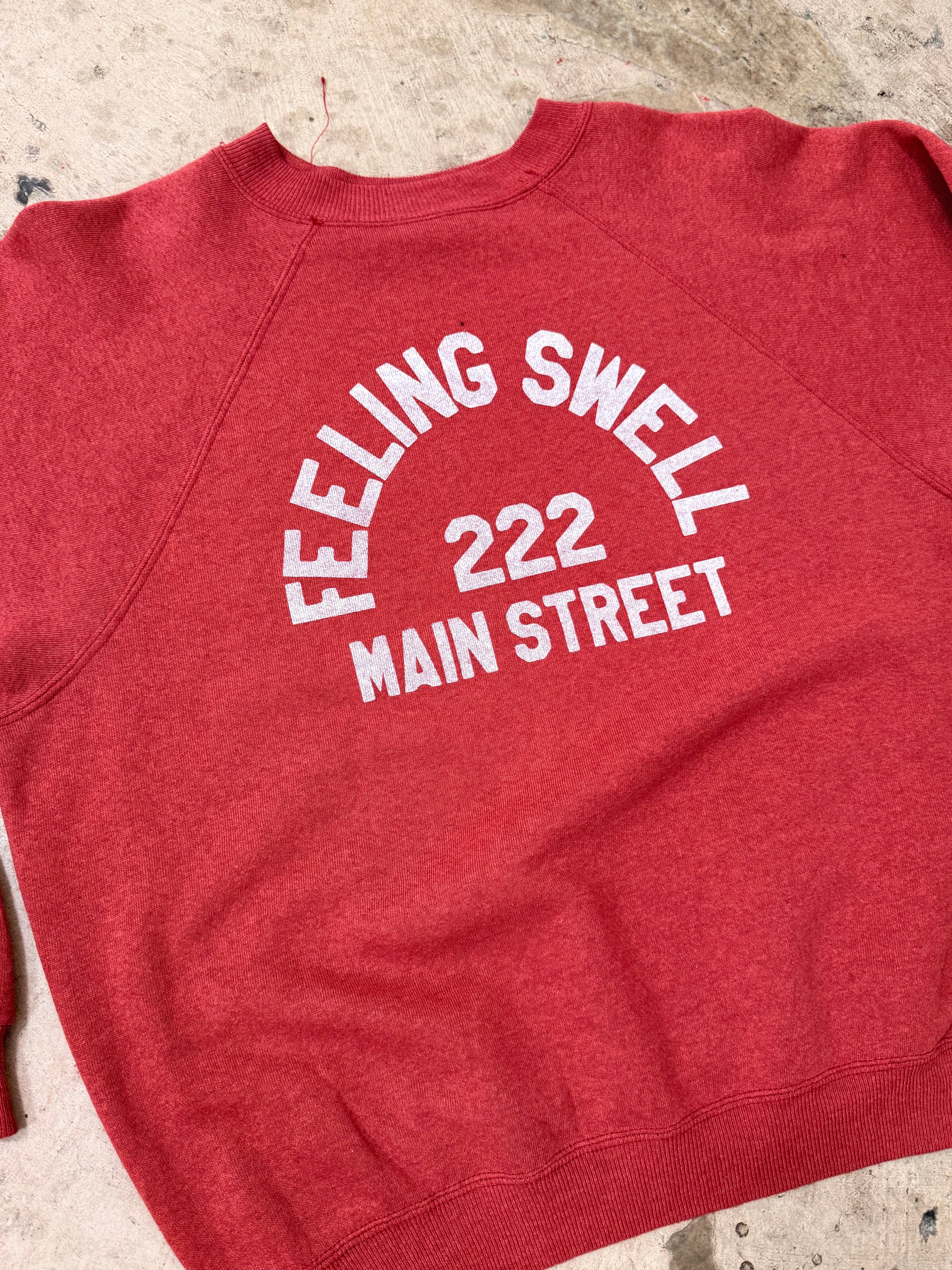 Vintage Main St. Crewneck - Red