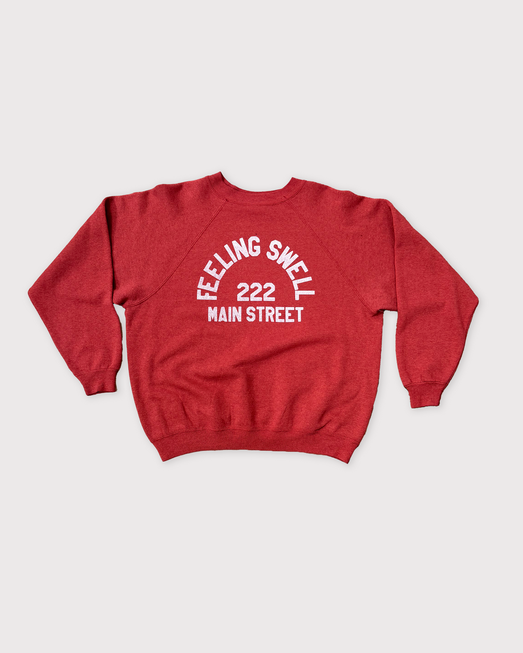 Vintage Main St. Crewneck - Red