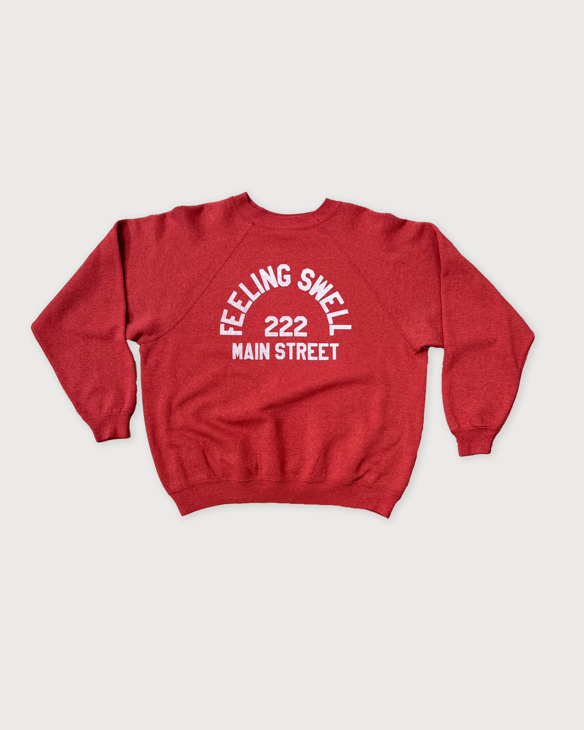 Vintage Main St. Crewneck - Red