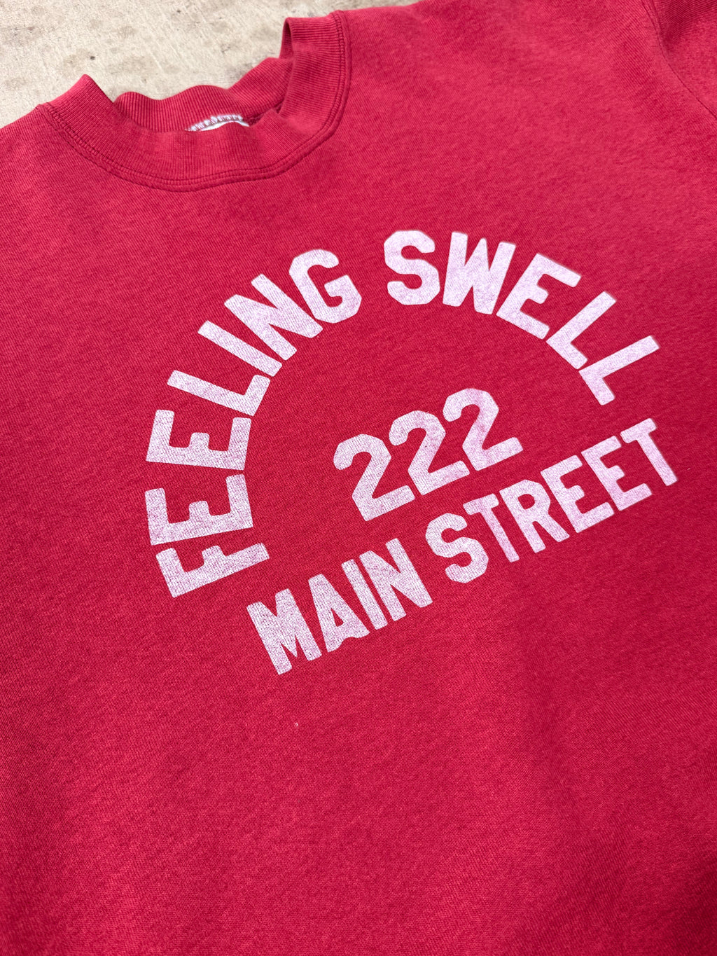 Vintage Main St. Crewneck - Rust