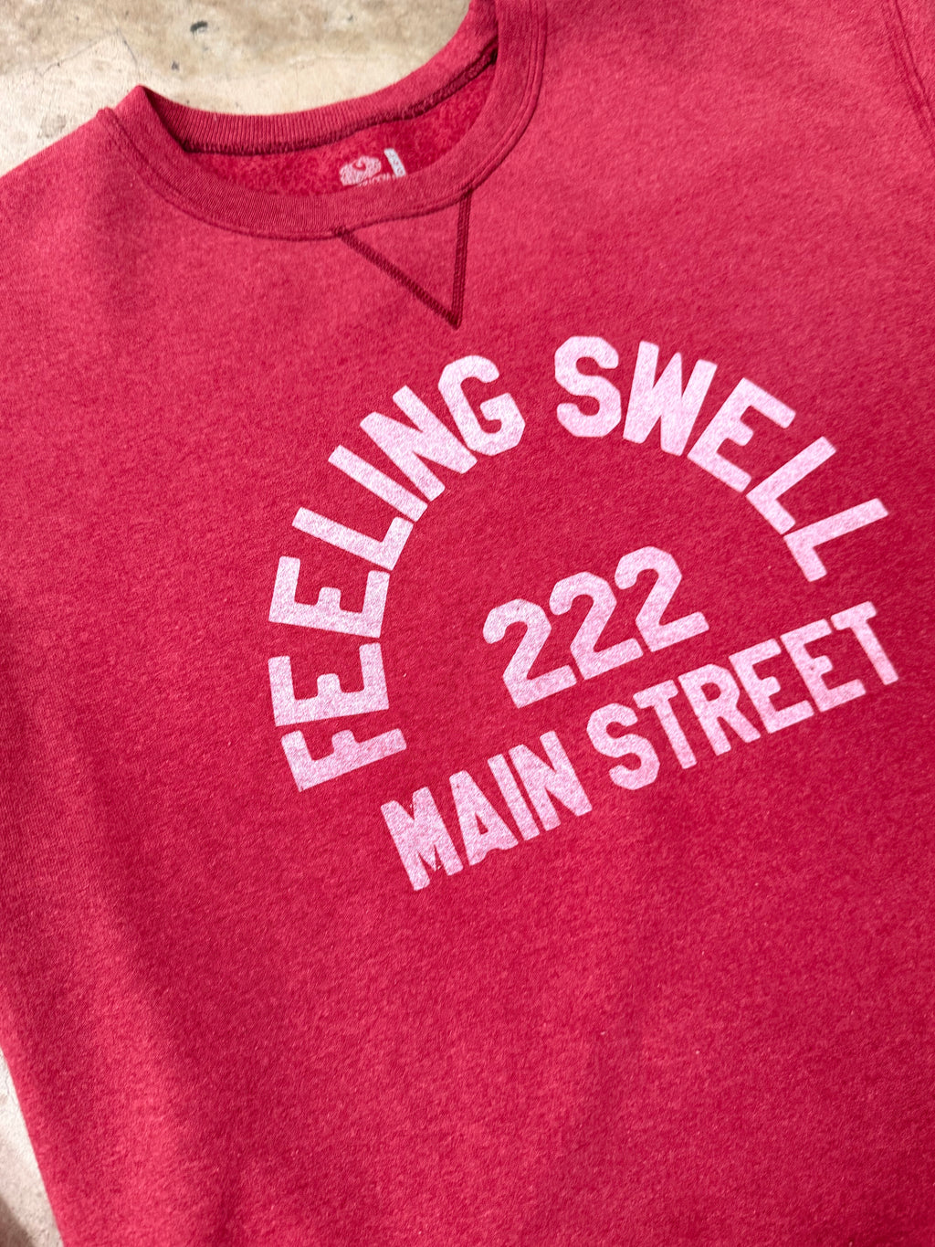 Vintage 222 Main St. Crewneck - Heathered Red