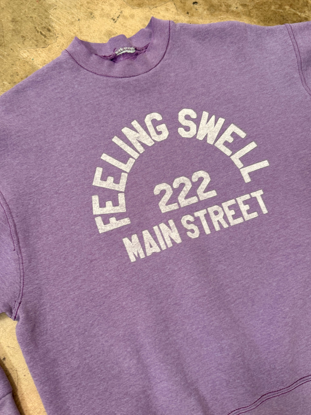 Second Hand Main St Crewneck - Light Purple