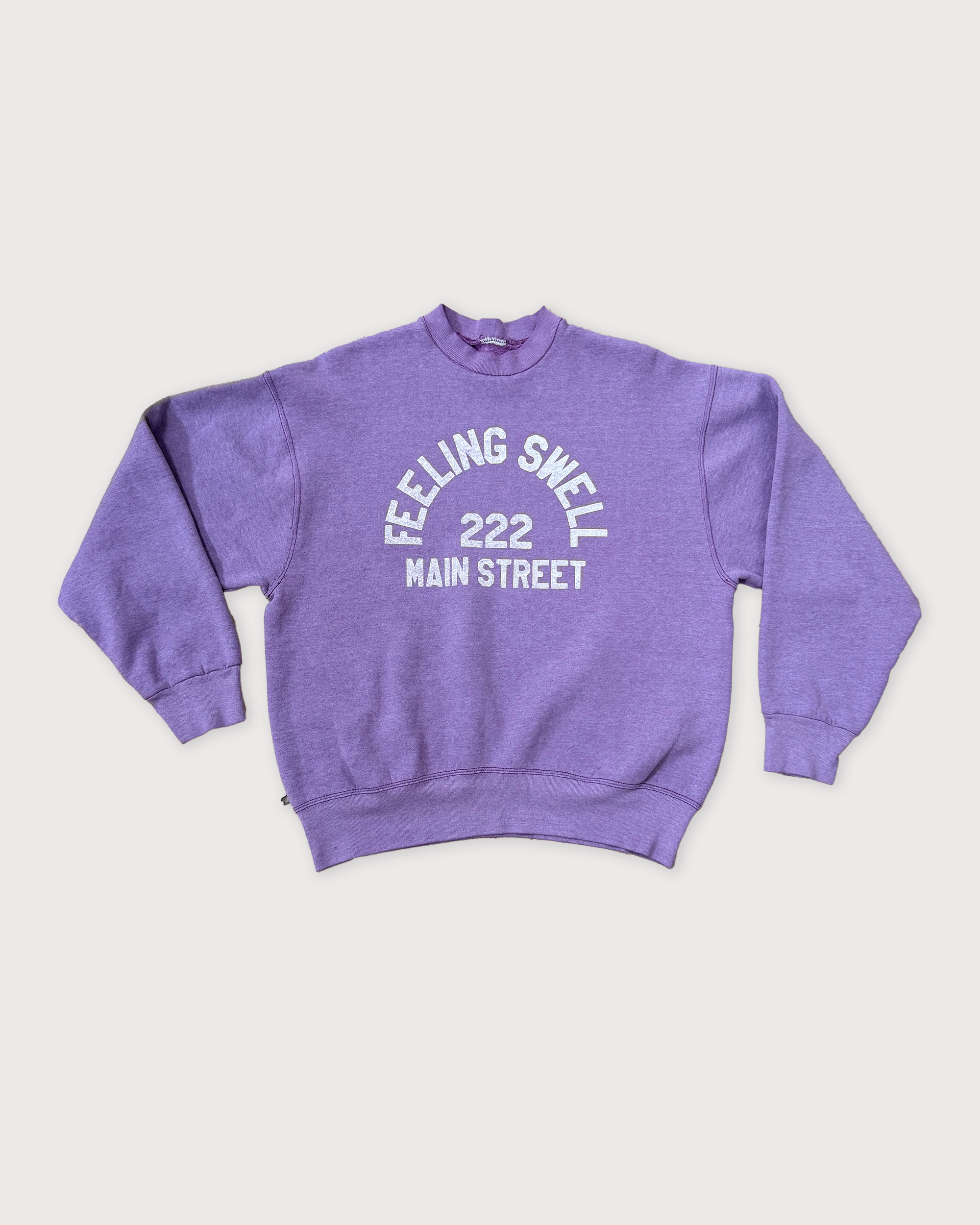 Second Hand Main St Crewneck - Light Purple