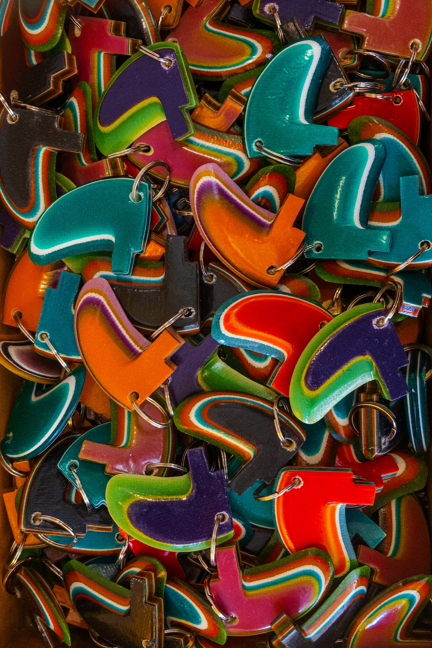 Candy Surfboard Fins Keychain
