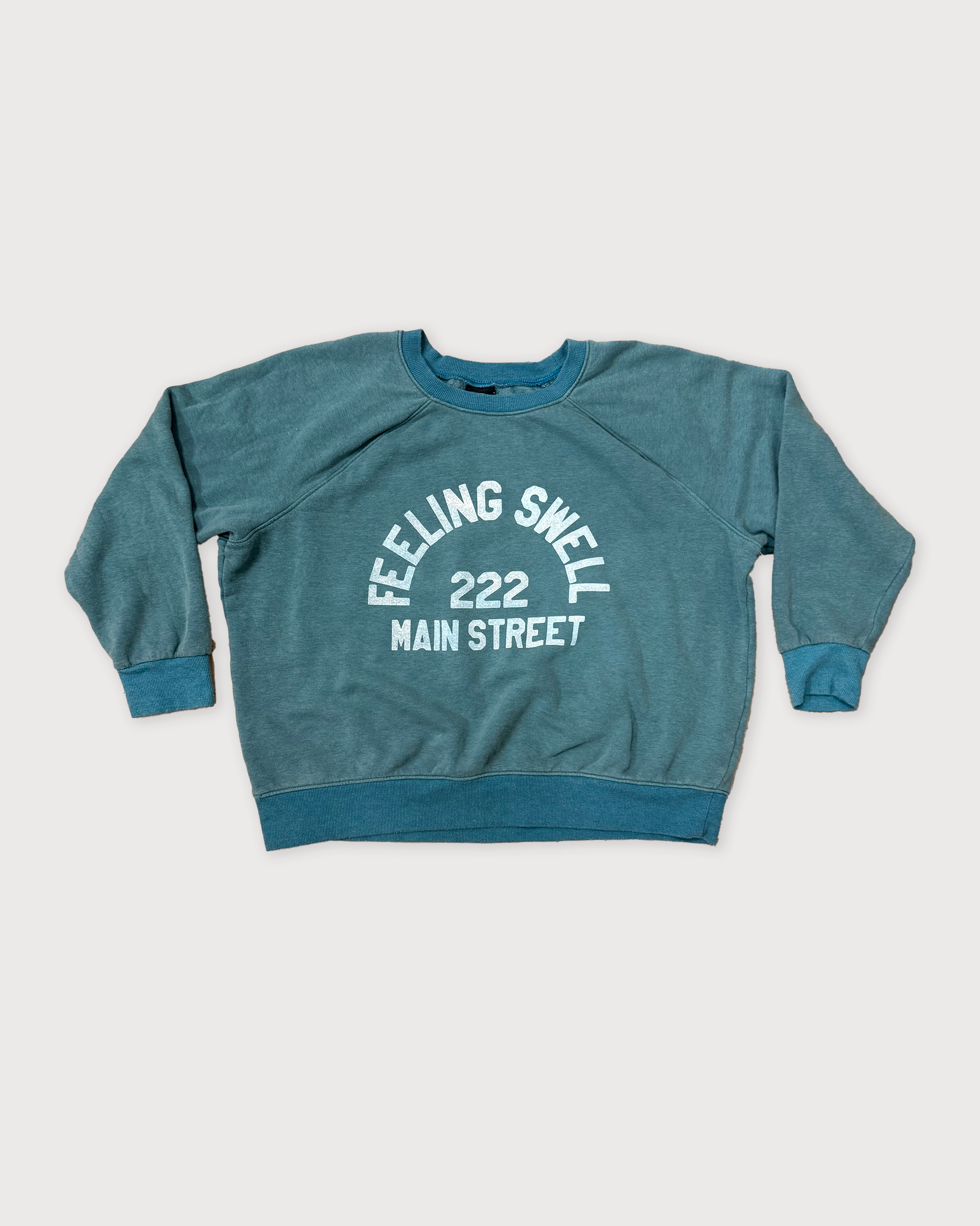 Vintage Main St. Crewneck - Teal/Sage