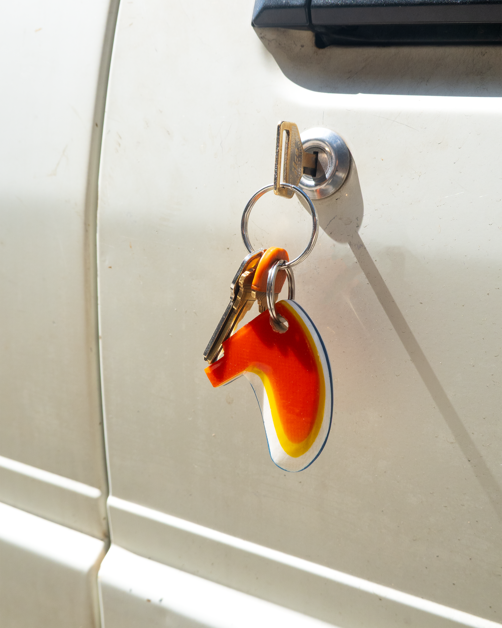 Candy Surfboard Fins Keychain