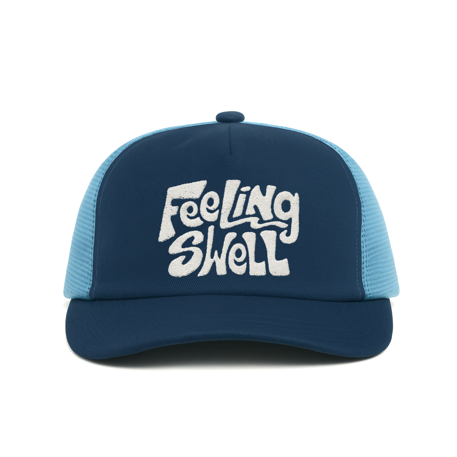 Feeling Swell Logo Canvas Trucker - Blue